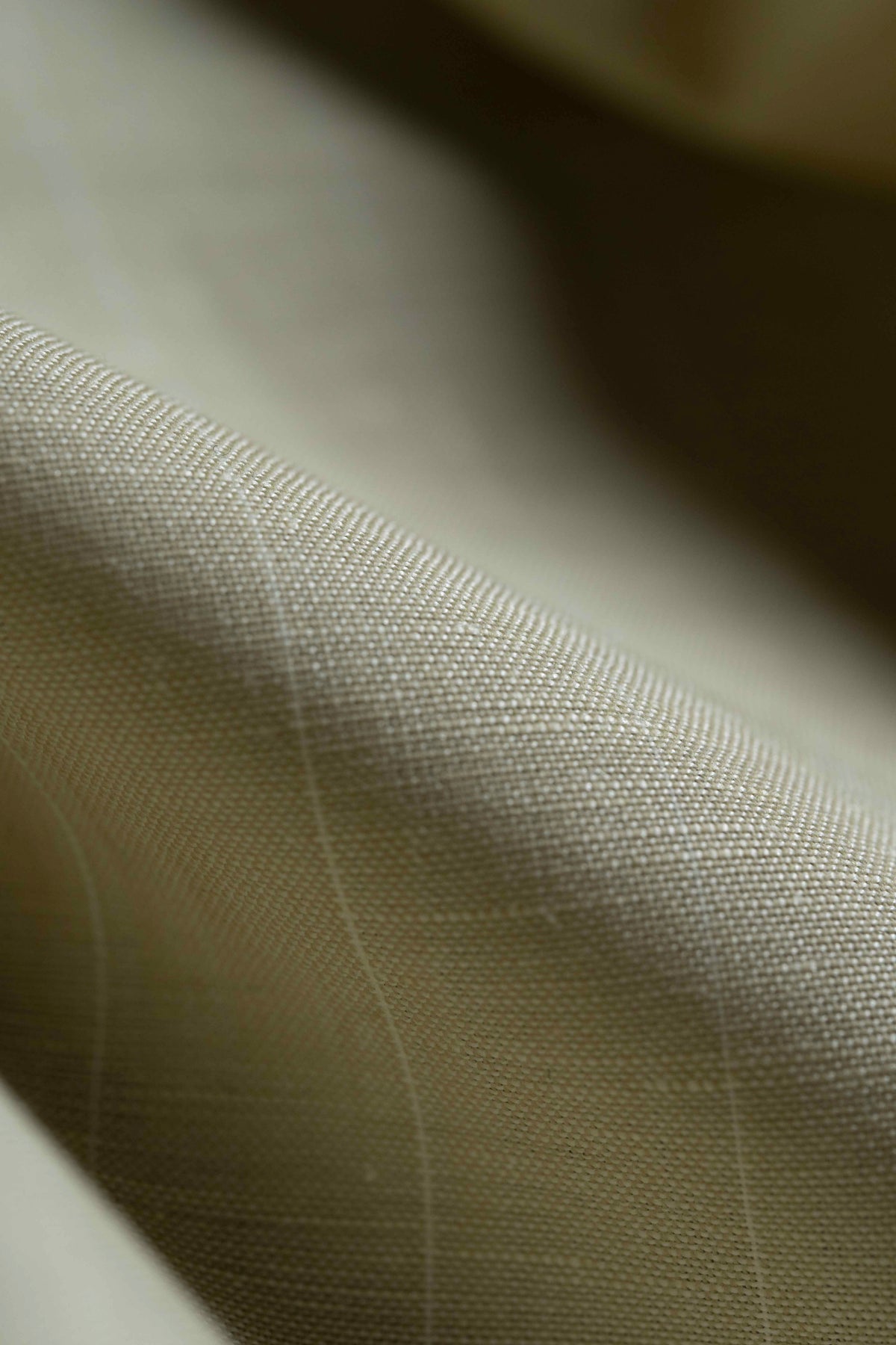Tessilstrona Beige Stripe Wool & Linen Suit Fabric (664053)-3.5m - Yoo's Club