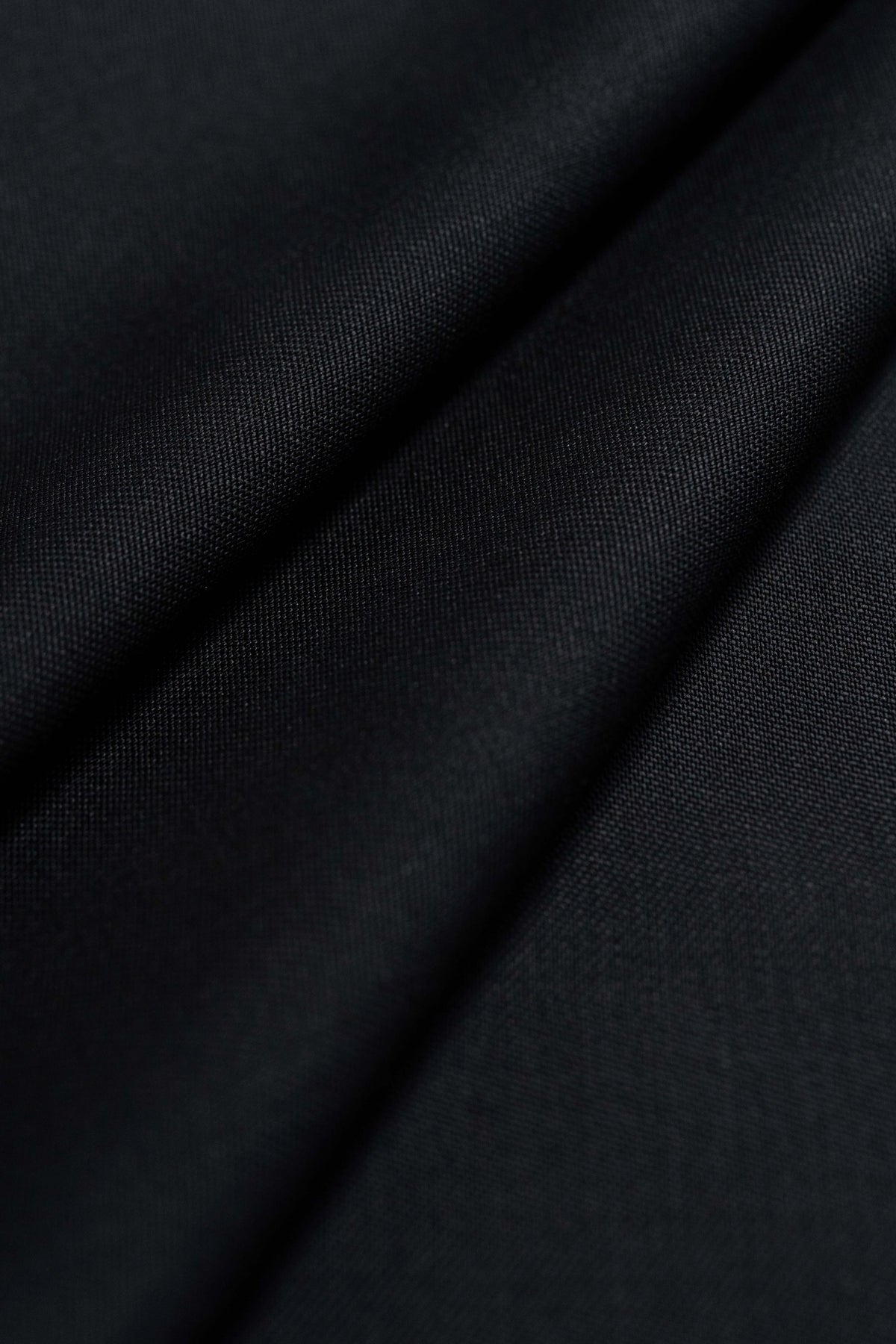VBC Black Barathea Wool & Kid Mohair Suiting Fabric - Yoo's Club