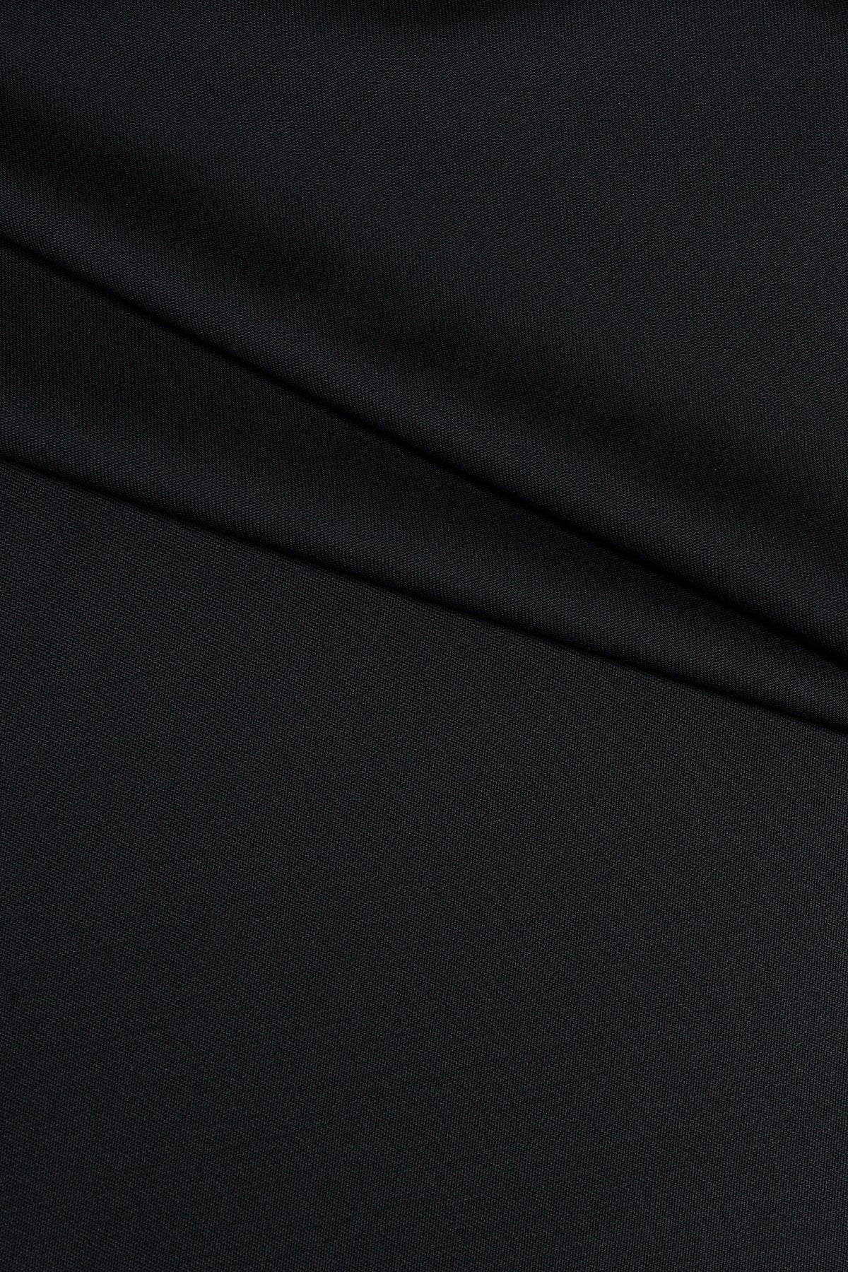 VBC Black Barathea Wool & Kid Mohair Suiting Fabric - Yoo's Club