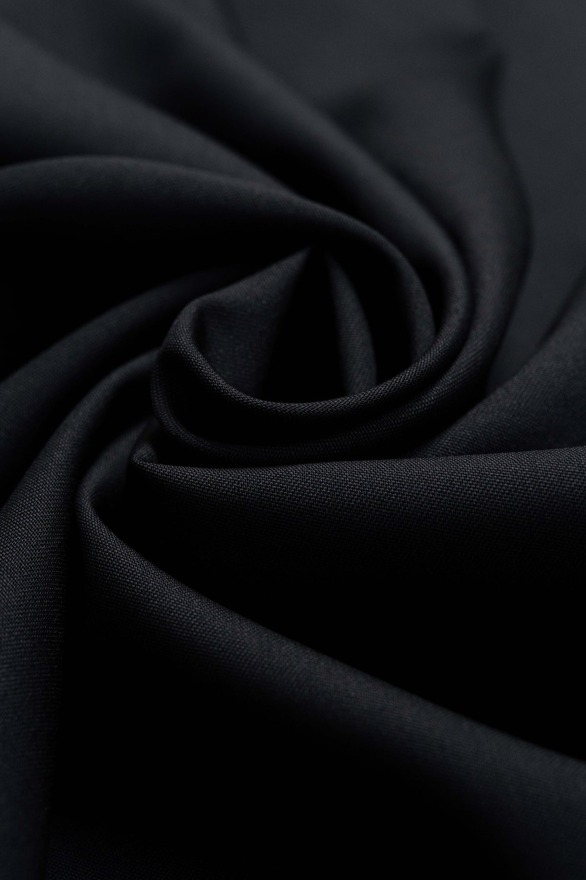 VBC Black Barathea Wool & Kid Mohair Suiting Fabric - Yoo's Club