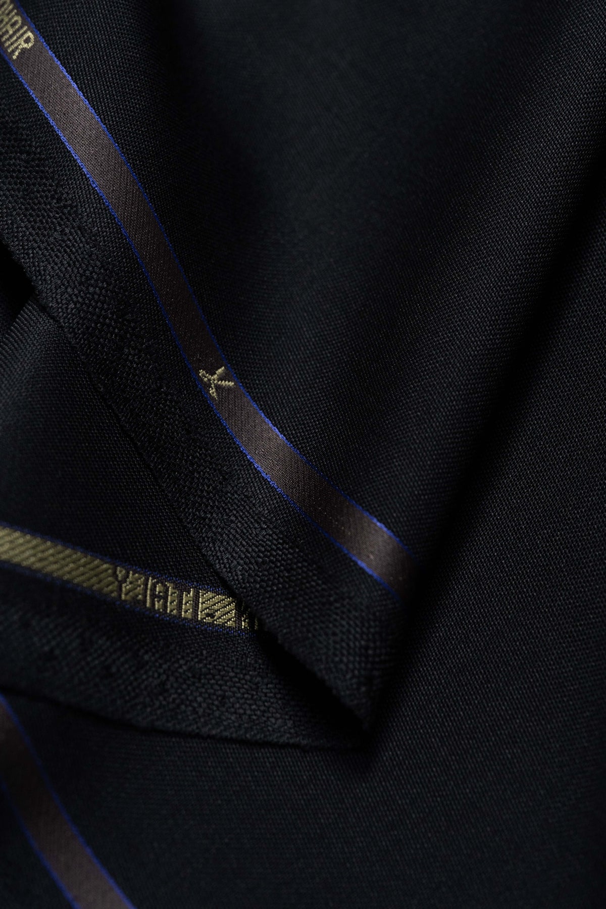 VBC Black Barathea Wool & Kid Mohair Suiting Fabric - Yoo's Club
