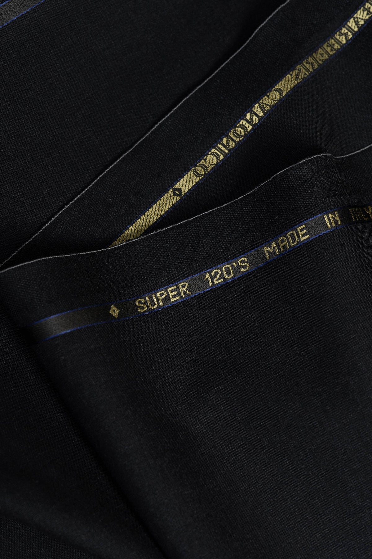 VBC Black Super 120's Tropical Wool Suit Fabric