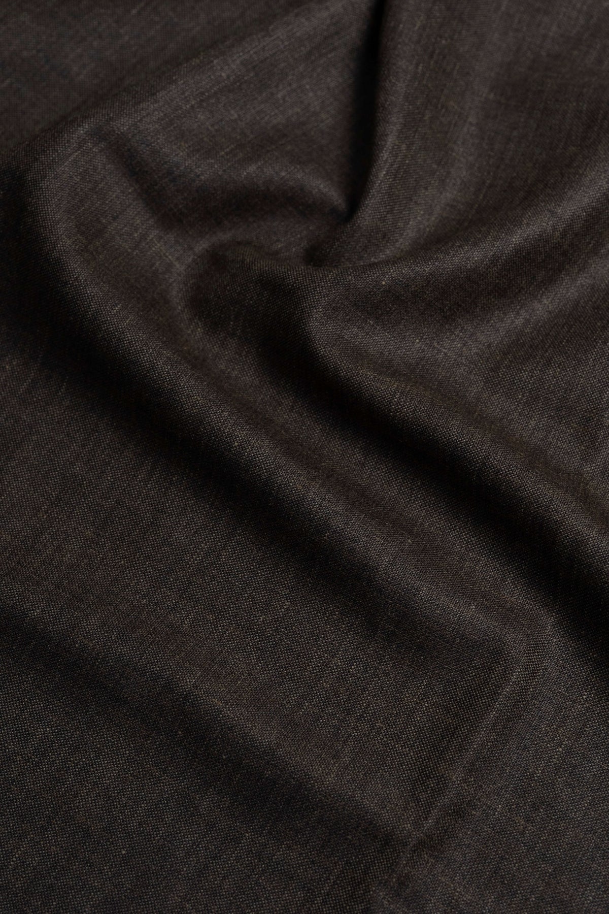 VBC Brown Wool Silk Linen Suit Jacketing Fabric - Yoo's Club
