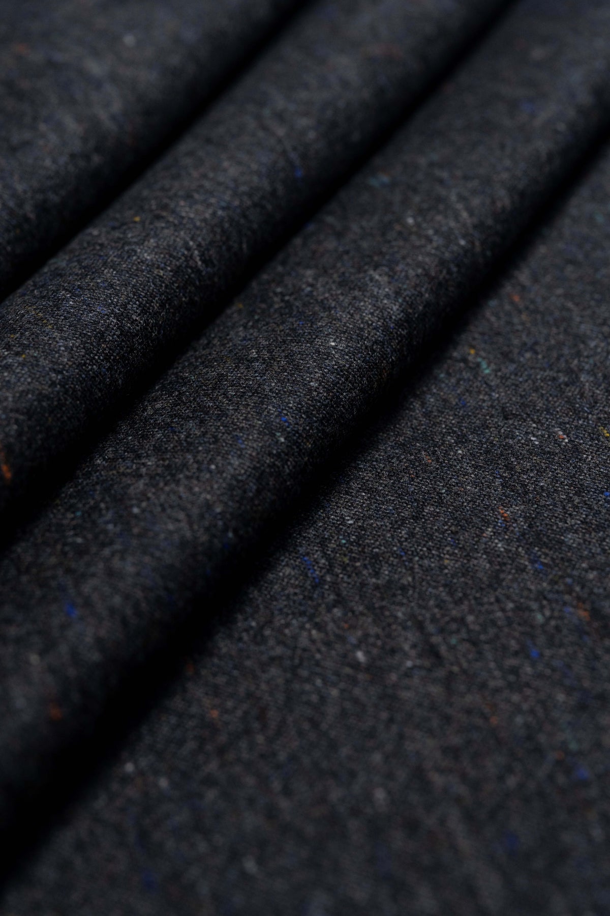 VBC Dark Grey Wool Silk Suit Jacketing Fabric - Yoo's Club