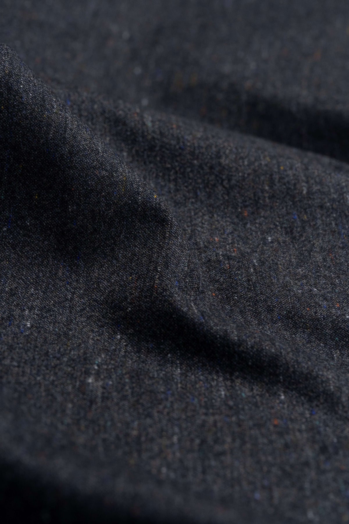 VBC Dark Grey Wool Silk Suit Jacketing Fabric - Yoo's Club