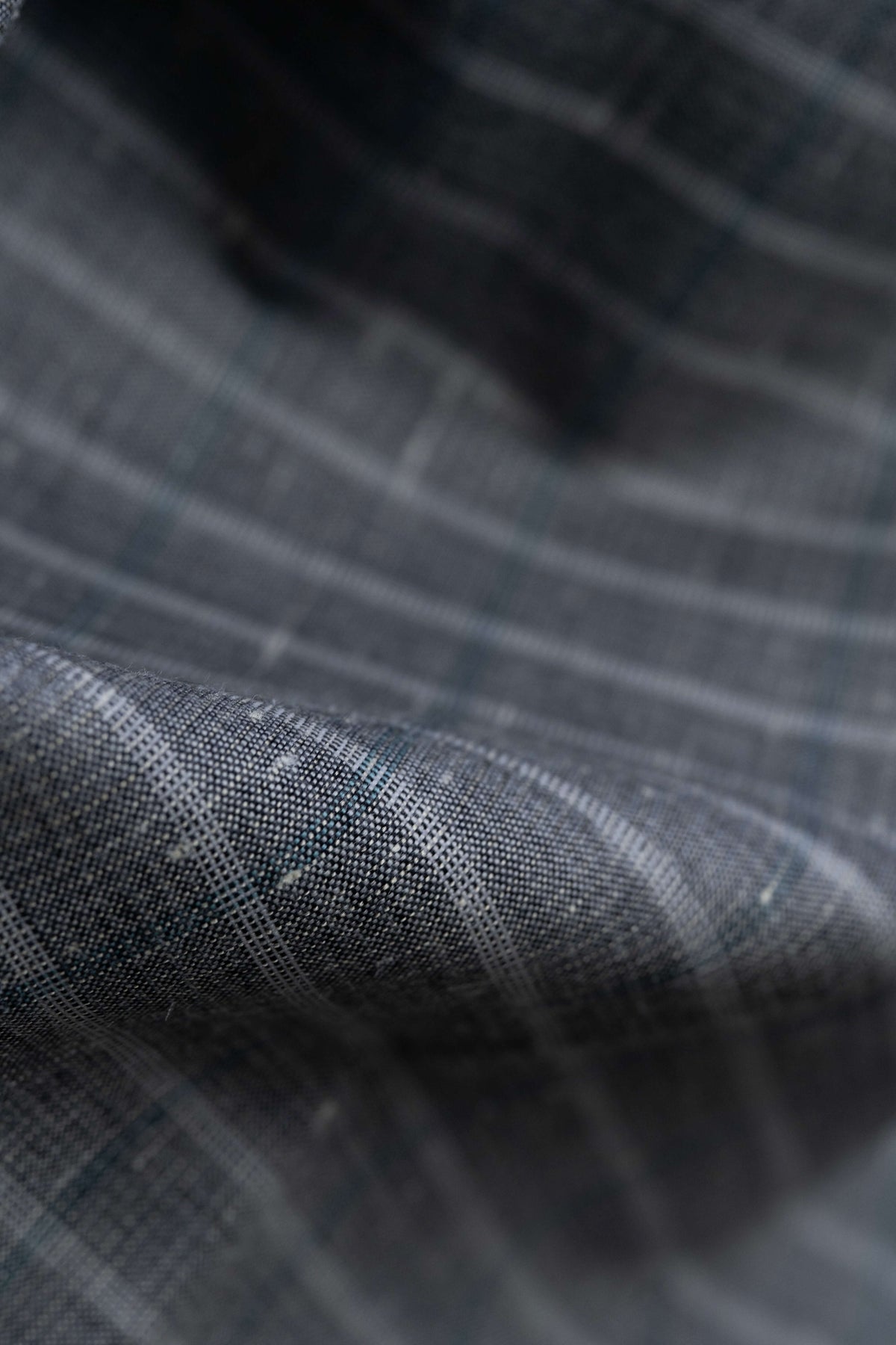 Vintage Grey Fancy Plaid Wool Blend Jacketing Fabric -2.5 Meters - Yoo's Club