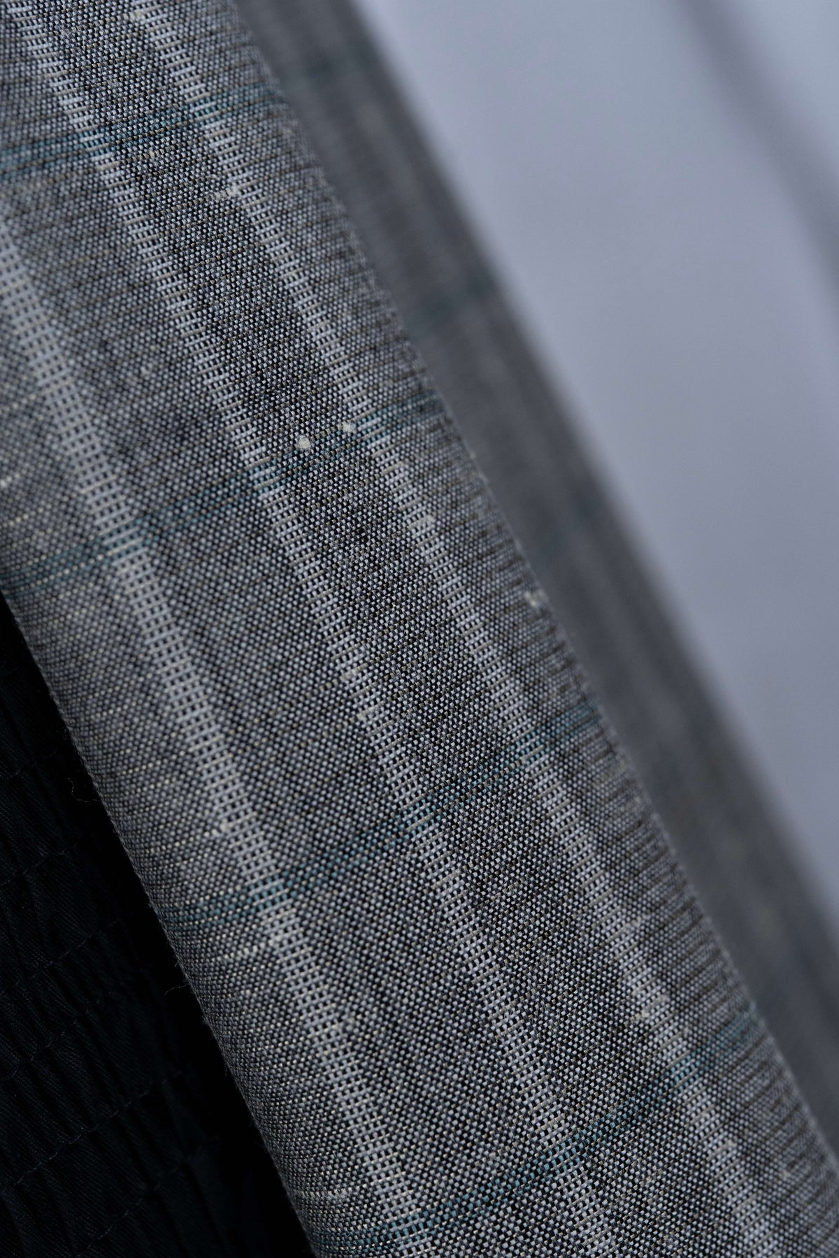 Vintage Grey Fancy Plaid Wool Blend Jacketing Fabric -2.5 Meters - Yoo's Club