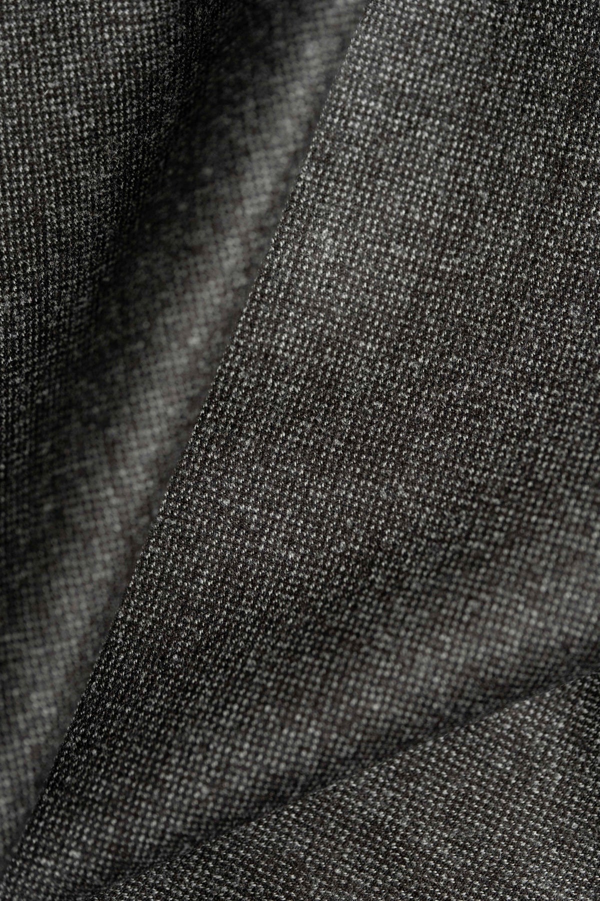 Wool Flannel in Dark Taupe Pinhead -(V23751) - Yoo's Club