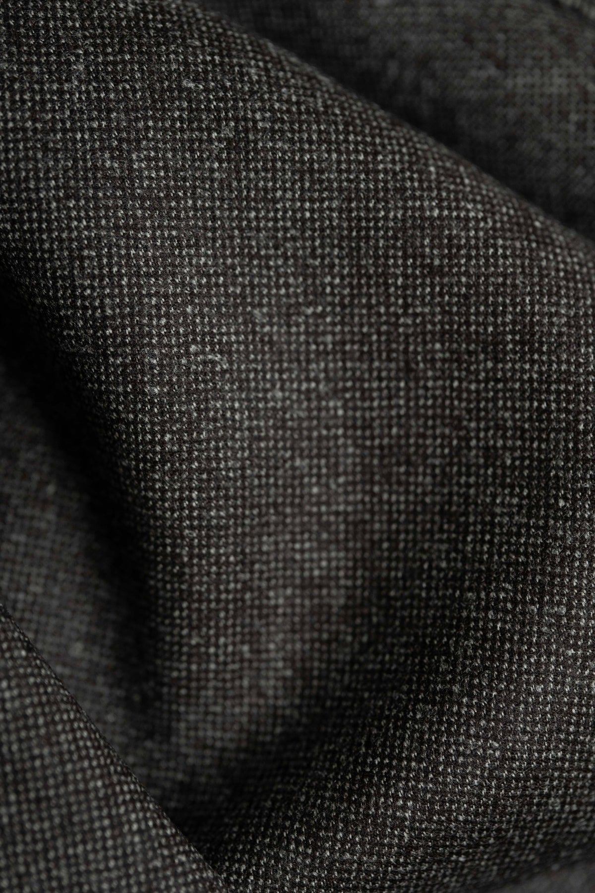 Wool Flannel in Dark Taupe Pinhead -(V23751) - Yoo's Club