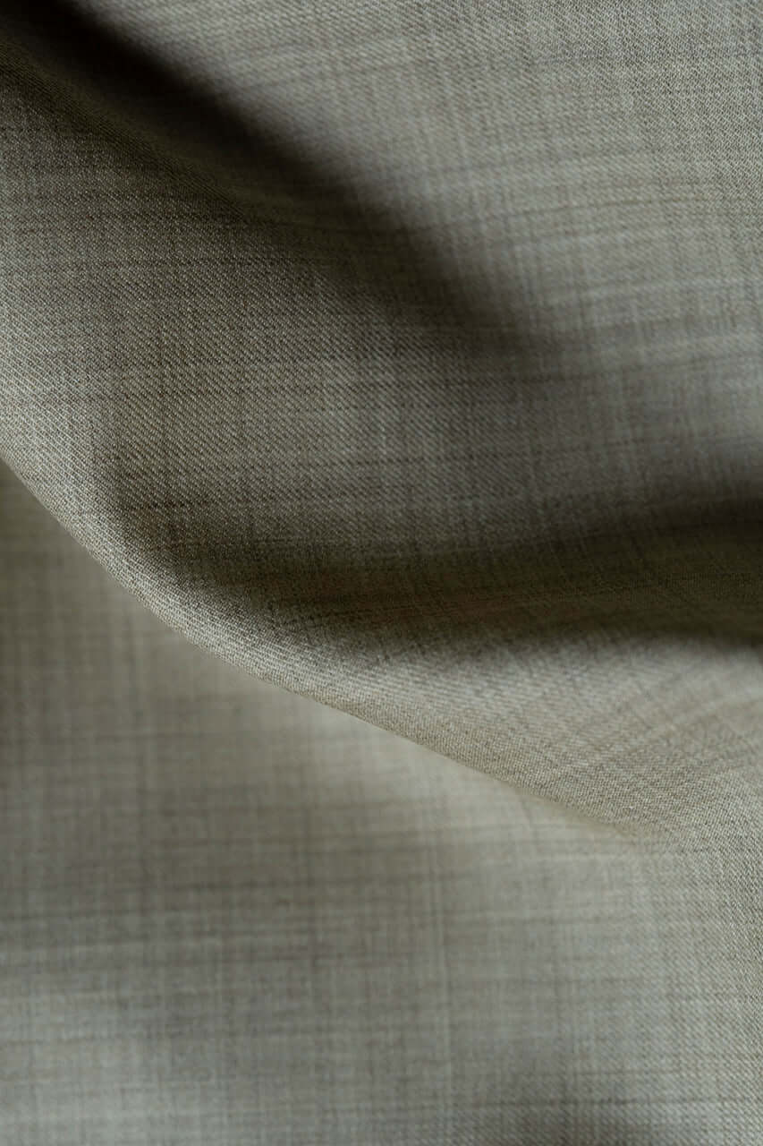 Wool & Silk Fine Suiting in Beige from Tallia Di Delfino - Yoo's Club