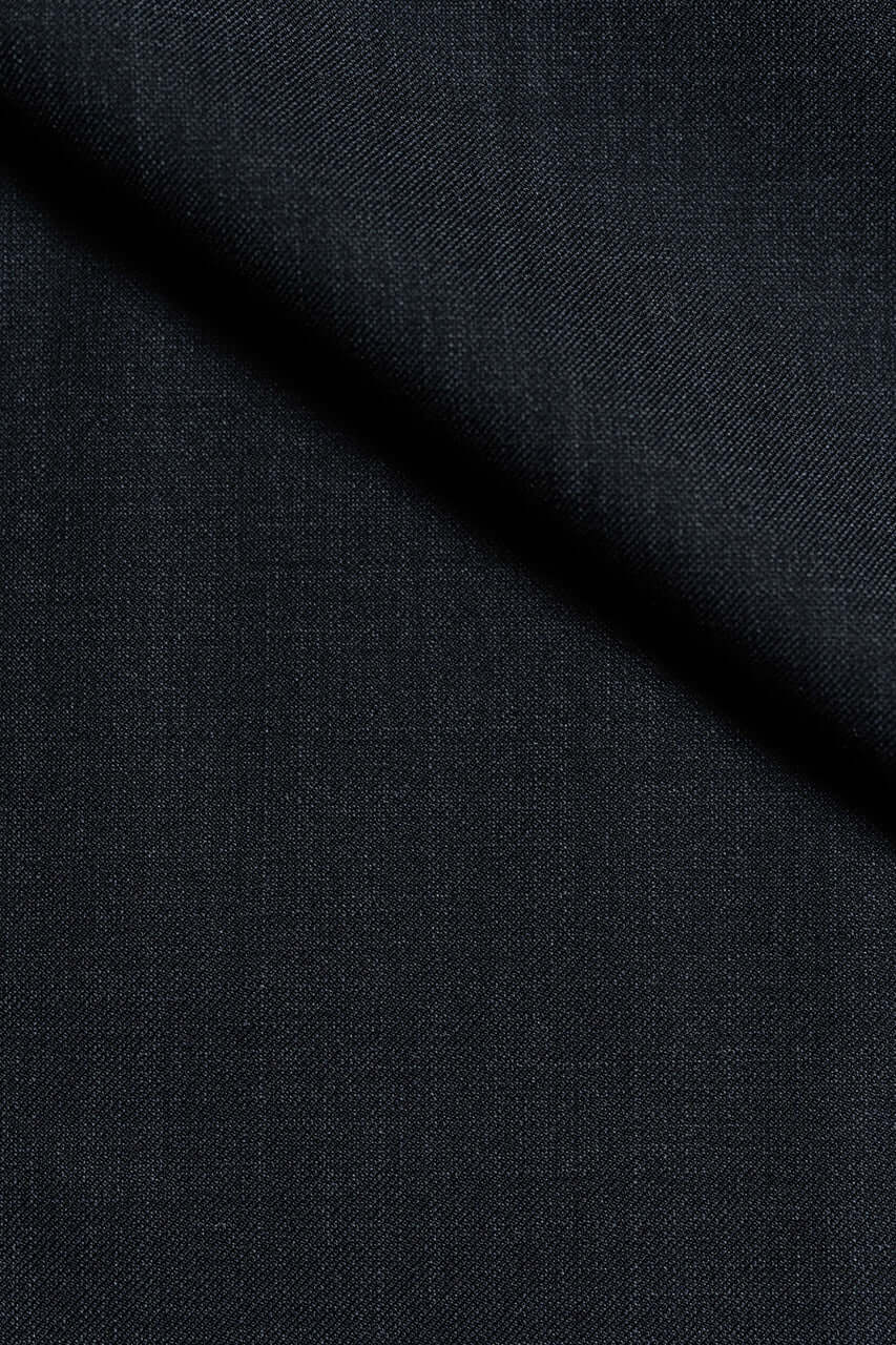 Wool & Silk Fine Suiting in Charcoal Sharkskin from Tallia Di Delfino - Yoo's Club