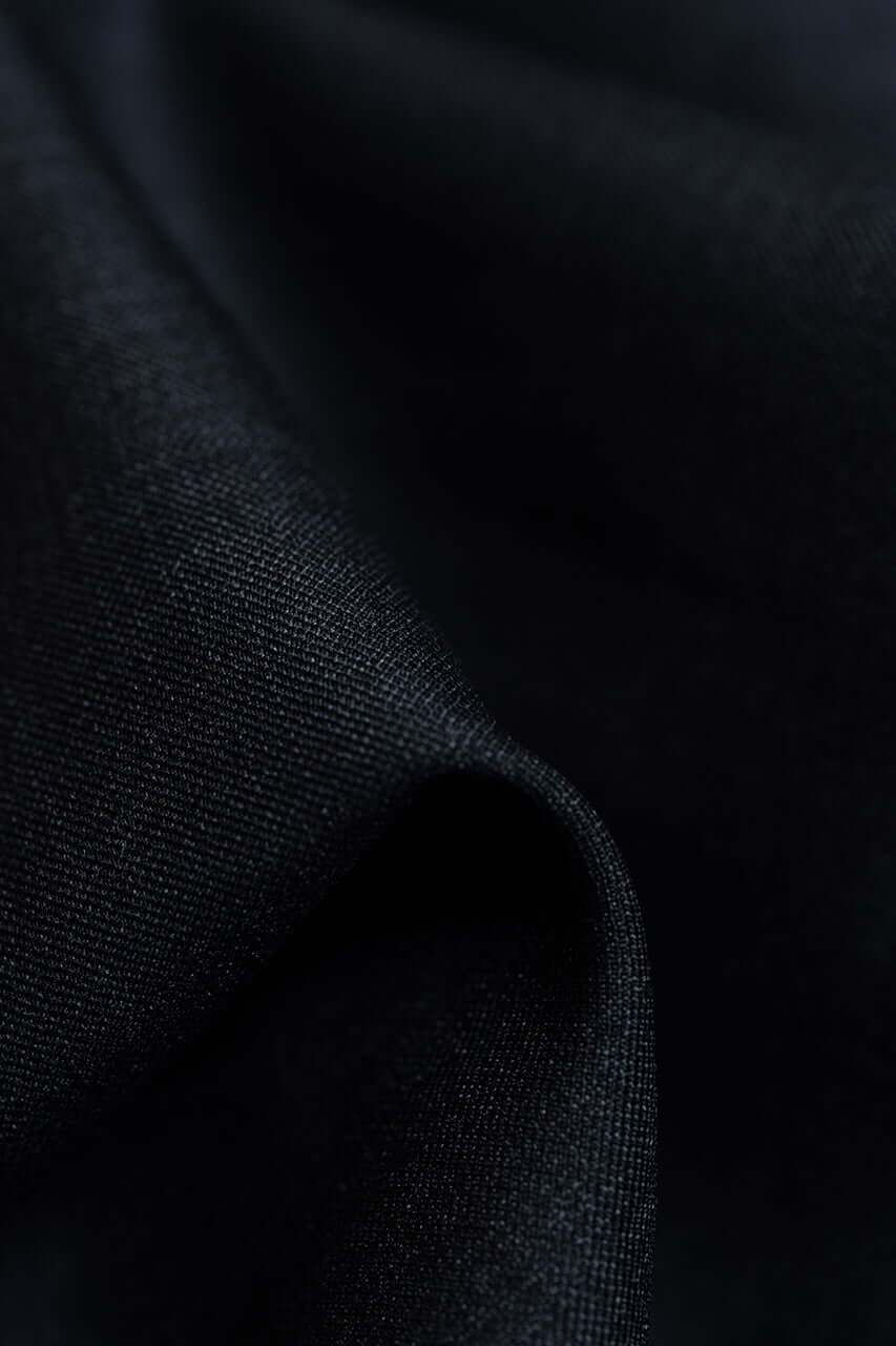 Wool & Silk Fine Suiting in Charcoal Sharkskin from Tallia Di Delfino - Yoo's Club