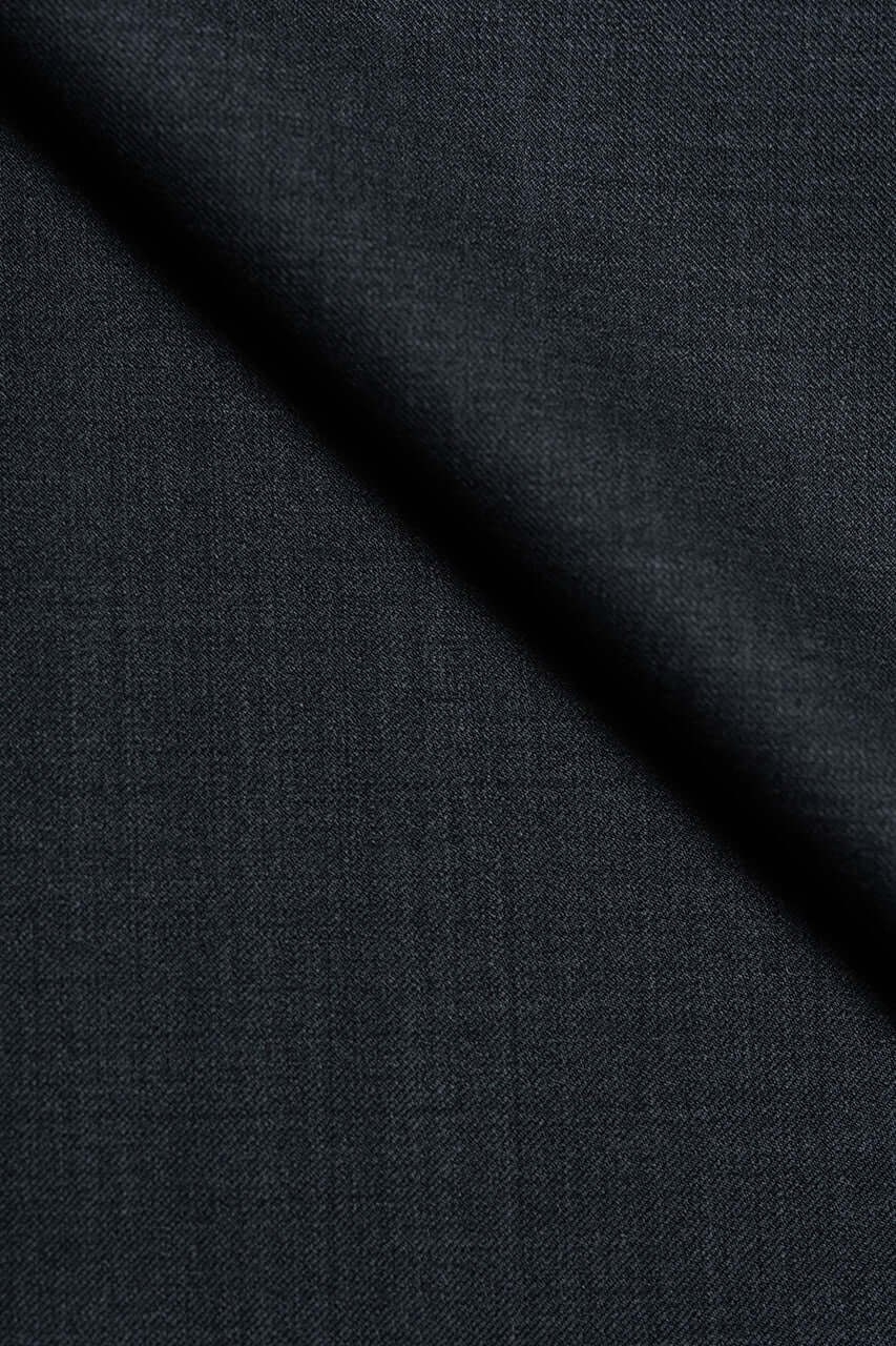 Wool & Silk Fine Suiting in Charcoal from Tallia Di Delfino - Yoo's Club