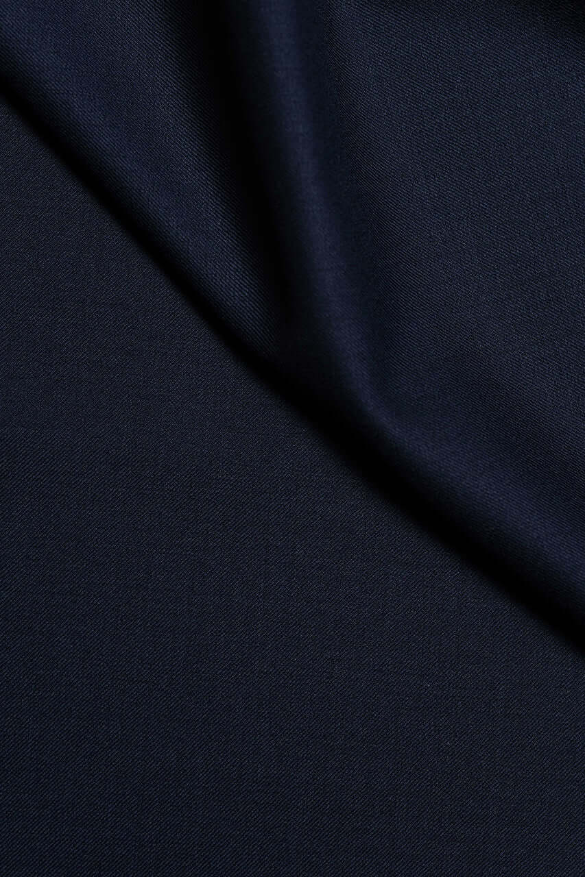 Wool & Silk Fine Suiting in Navy from Tallia Di Delfino - Yoo's Club
