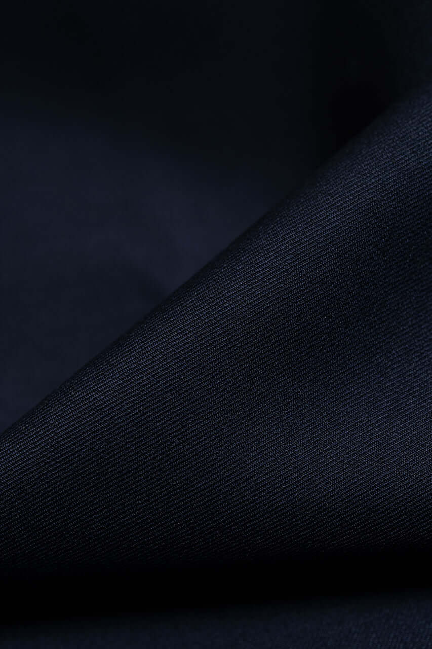 Wool & Silk Fine Suiting in Navy from Tallia Di Delfino - Yoo's Club