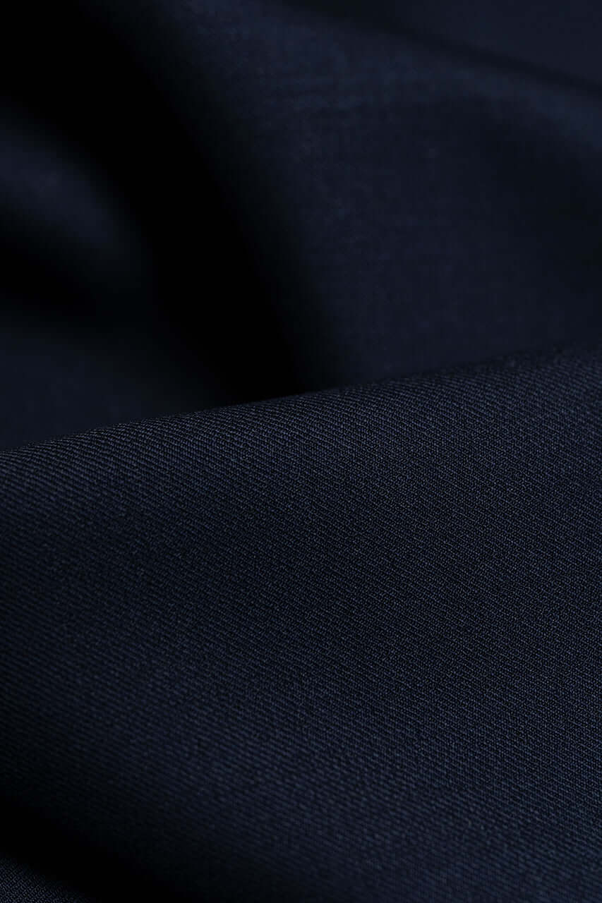 Wool & Silk Fine Suiting in Navy from Tallia Di Delfino - Yoo's Club