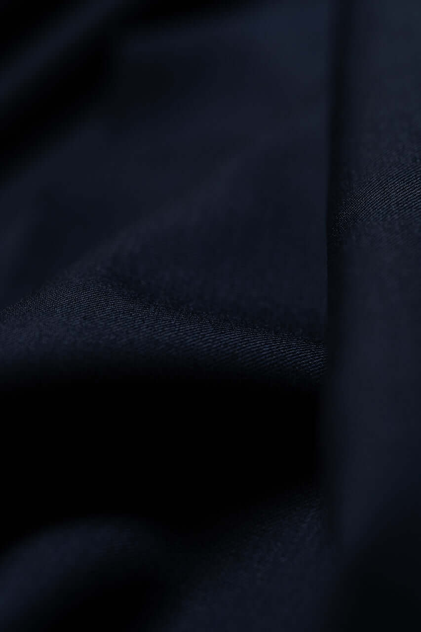 Wool & Silk Fine Suiting in Navy from Tallia Di Delfino - Yoo's Club