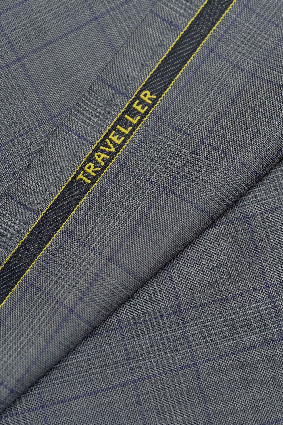 Zegna Traveller Grey Purple Check Superfine Australian Wool Suit Fabric -3.3m - Yoo's Club