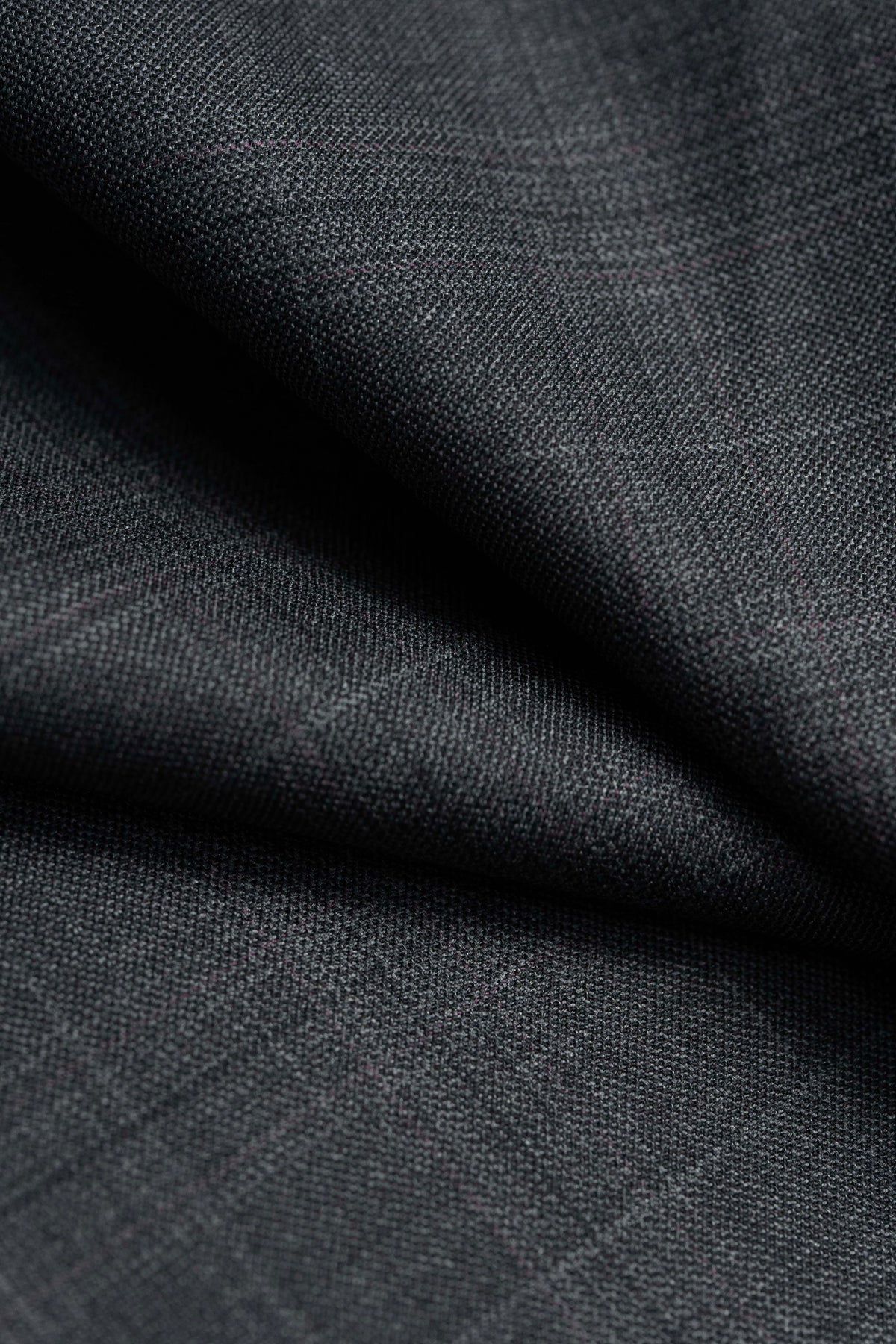 Zegna Trofeo Charcoal Check Superfine Australian Wool & Silk Suit Fabric -3.2m - Yoo's Club