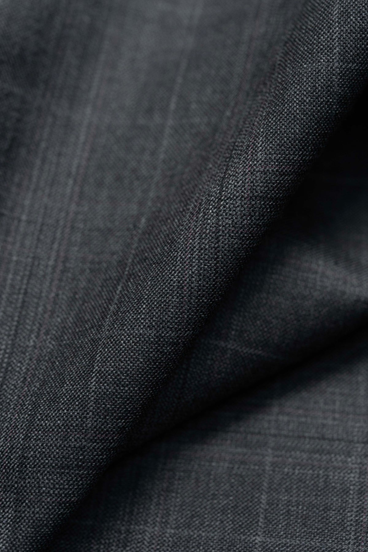 Zegna Trofeo Charcoal Check Superfine Australian Wool & Silk Suit Fabric -3.2m - Yoo's Club