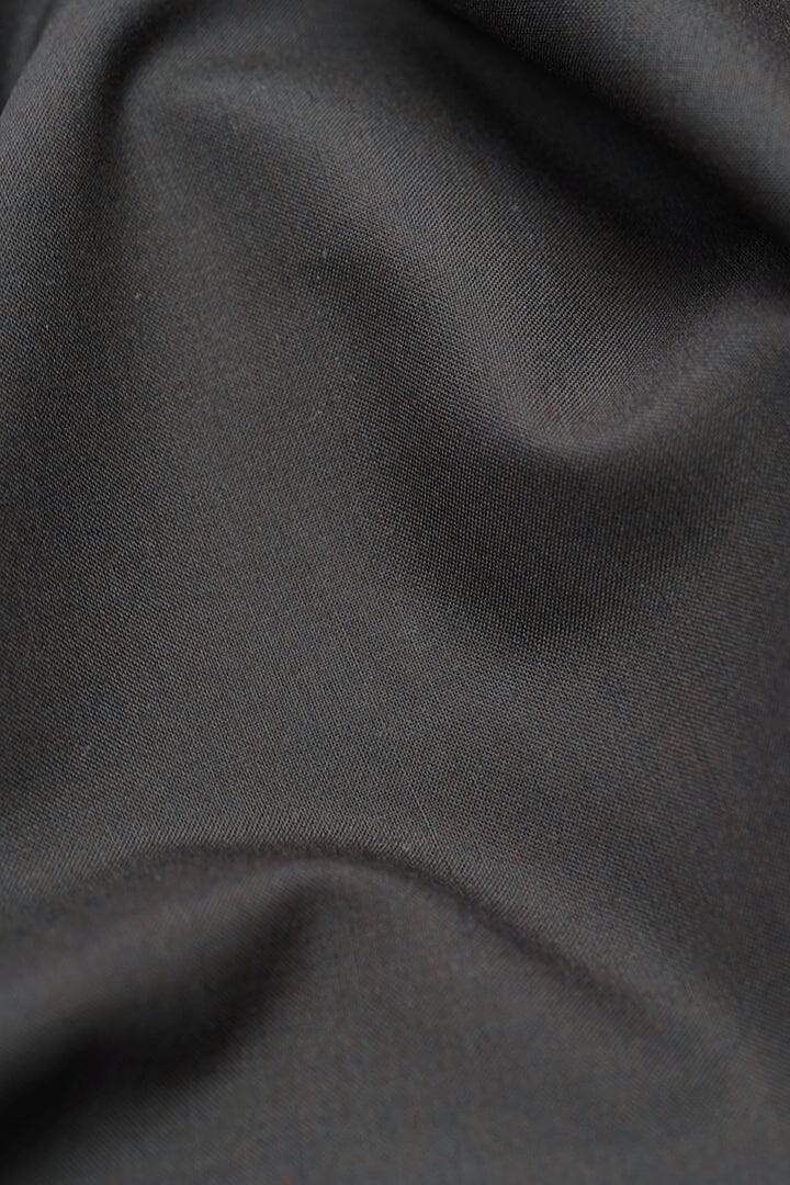 V20134 Dark Brown Wool & Terylene-2.9m Vintage Suit Fabrics Anglia