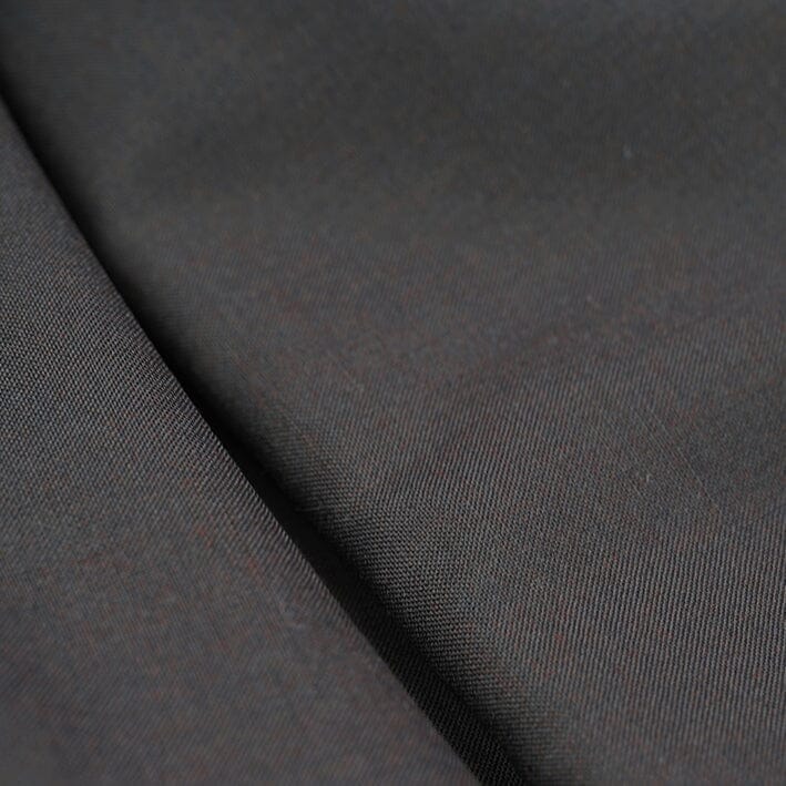 V20134 Dark Brown Wool & Terylene-2.9m Vintage Suit Fabrics Anglia