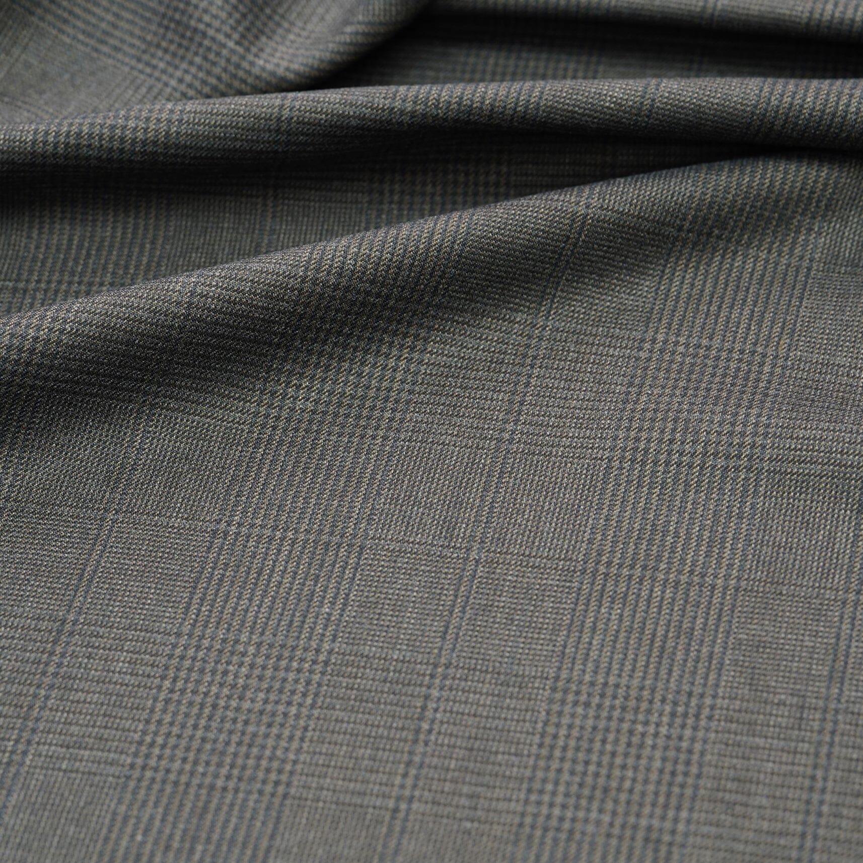 Modern Suit Fabrics-Arthur Harrison BL357 Coffee Brown Glencheck Jacketing