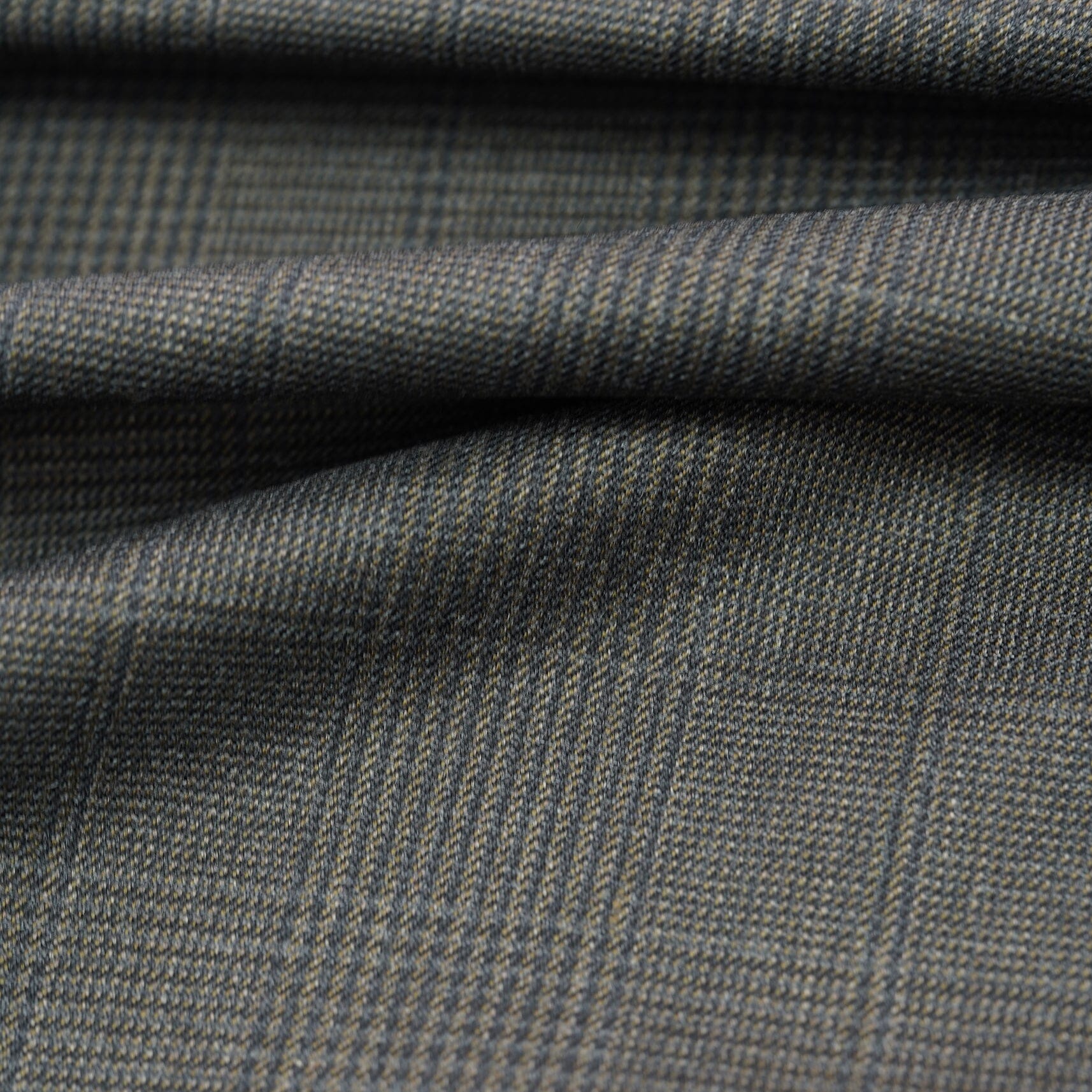 Modern Suit Fabrics-Arthur Harrison BL357 Coffee Brown Glencheck Jacketing