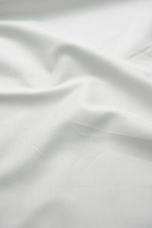 Shirt Fabrics-Brisbane Moss C4401 Pure White Oxford Shirting