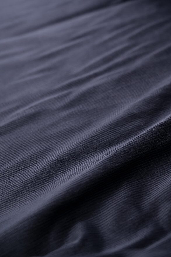 Modern Suit Fabrics-Brisbane Moss Navy 14 Wale Stretch Corduroy