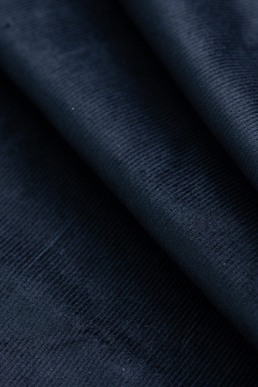 TheKhakiClub Suit Fabric-Brisbane Moss T3507 Black 16 Wale Stretch Corduroy