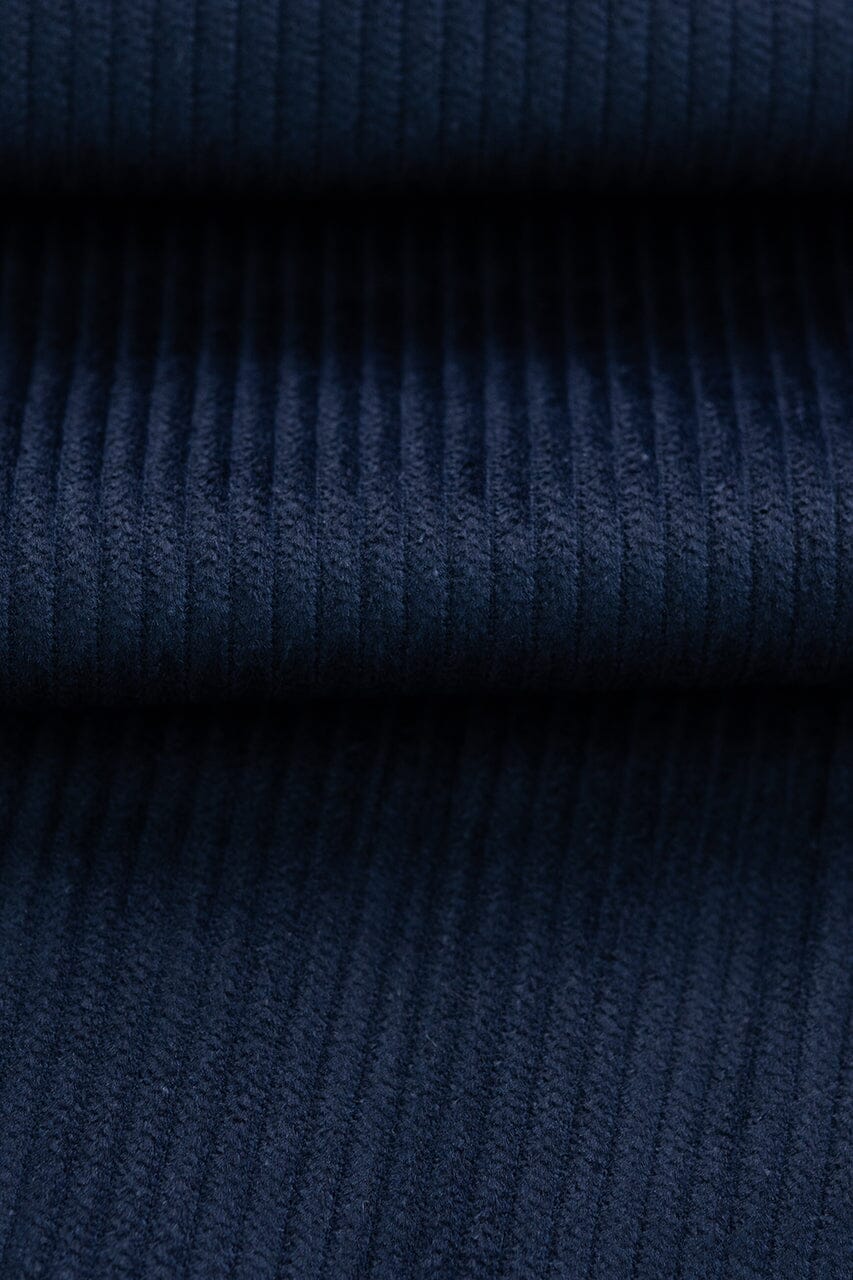 TheKhakiClub Suit Fabric-Brisbane Moss T3706 Dark Navy 8 Wale Corduroy