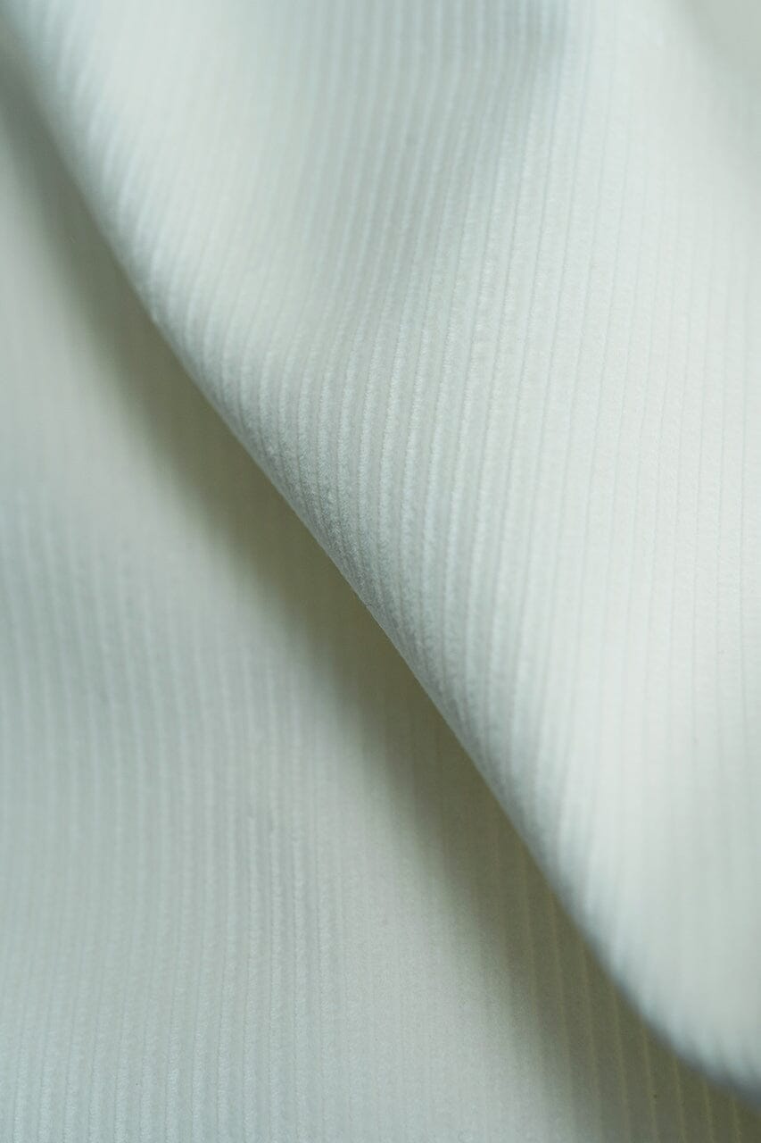 LaGondola Suit Fabric-Brisbane Moss T3801 Brisbane Moss 10 Wale White Cotton Corduroy