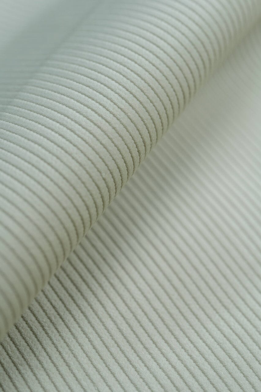 LaGondola Suit Fabric-Brisbane Moss T3802 Brisbane Moss 10 Wale Ivory Cotton Corduroy