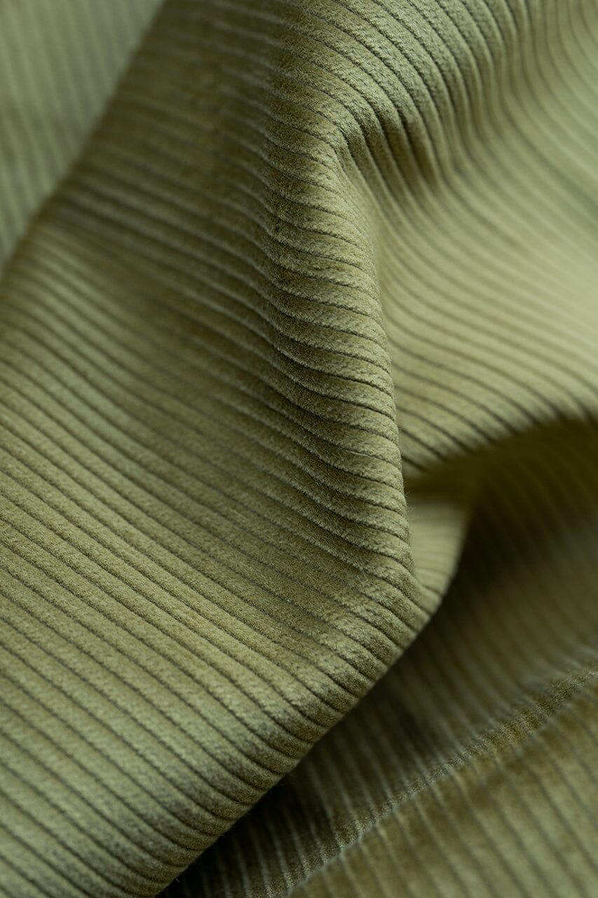 LaGondola Suit Fabric-Brisbane Moss T3803 Brisbane Moss 10 Wale Beige Cotton Corduroy