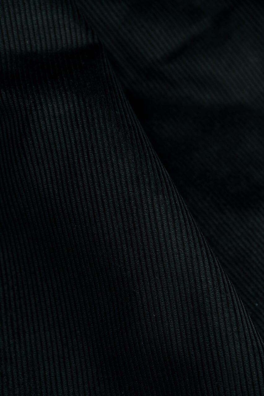 LaGondola Suit Fabric-Brisbane Moss T3808 Brisbane Moss 10 Wale Black Cotton Corduroy