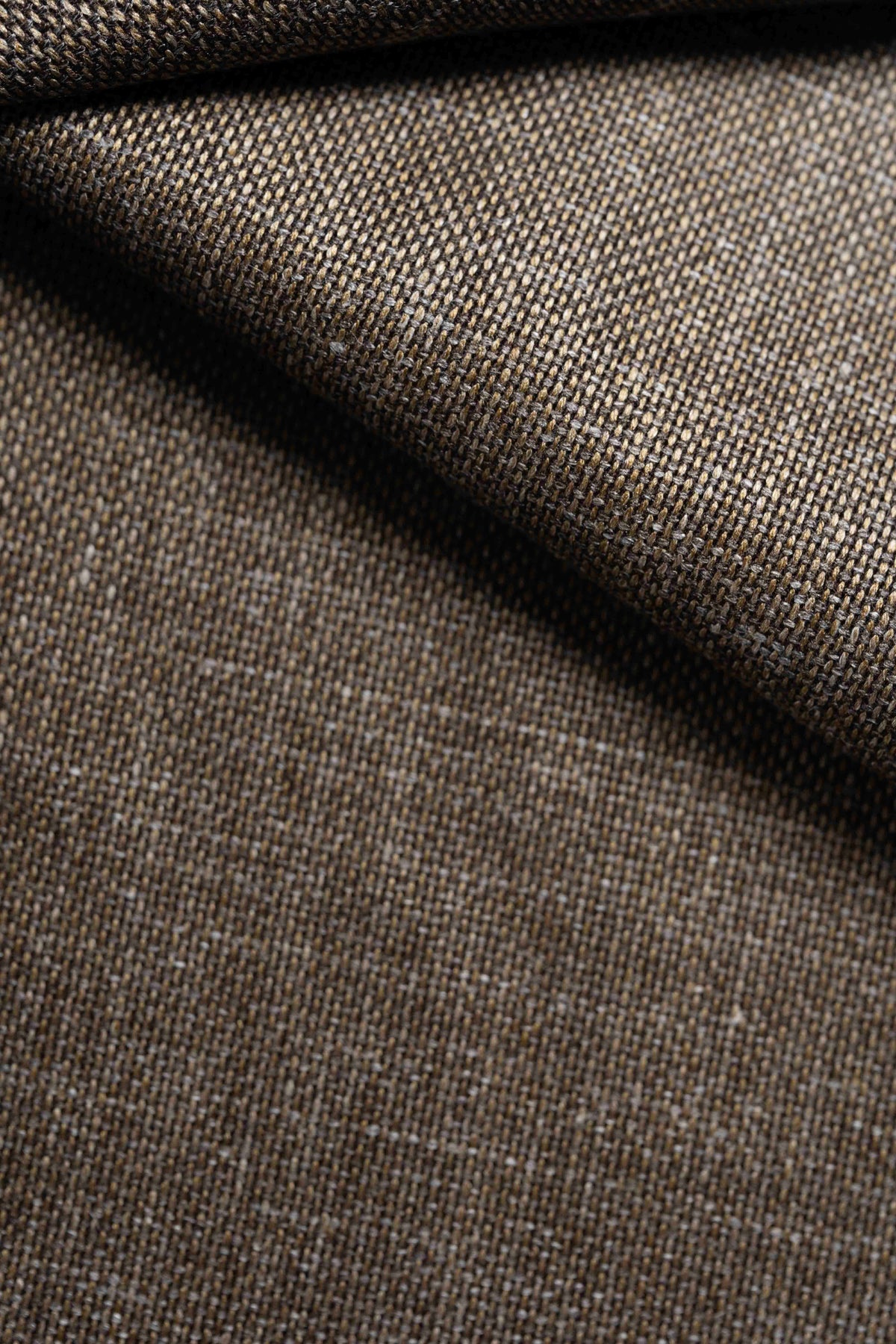Brown Wool Silk Mohair Linen Suit Jacket Fabric (3915)-2.3m