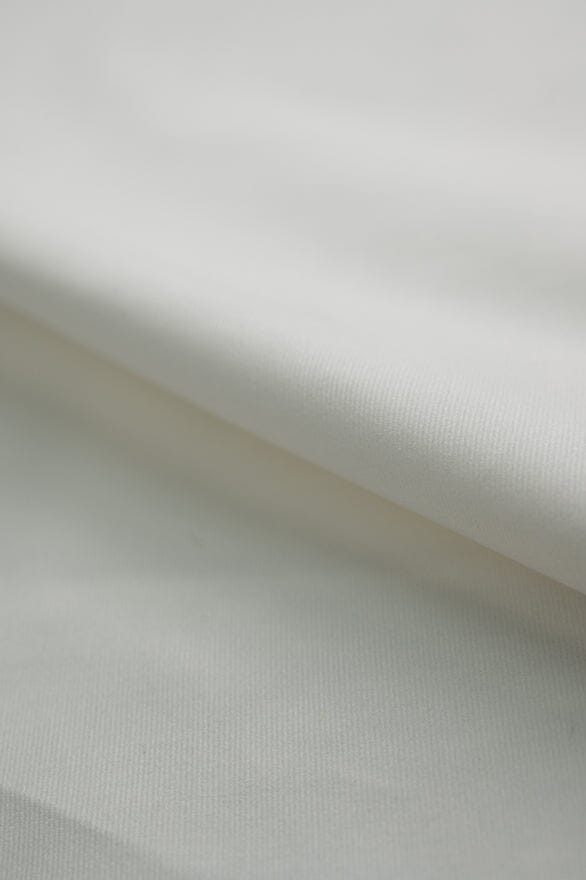 Shirt Fabrics-Canclini GC2010 Canclini Pure White Baby Corduroy Shirting