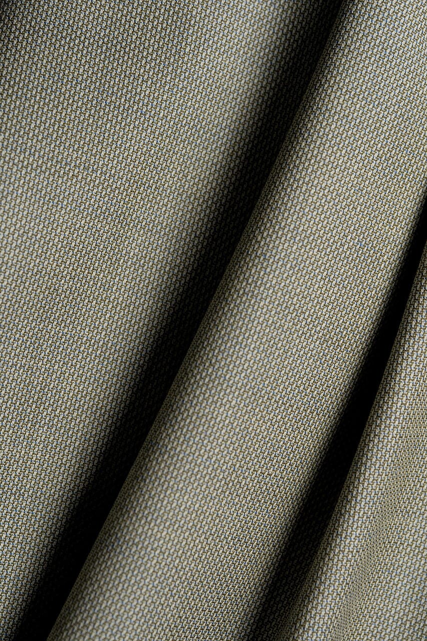 Vintage Suit Fabrics-CERRUTI 1881 V23518 Cerruti 1881 Bule Green Wool Suiting -3m