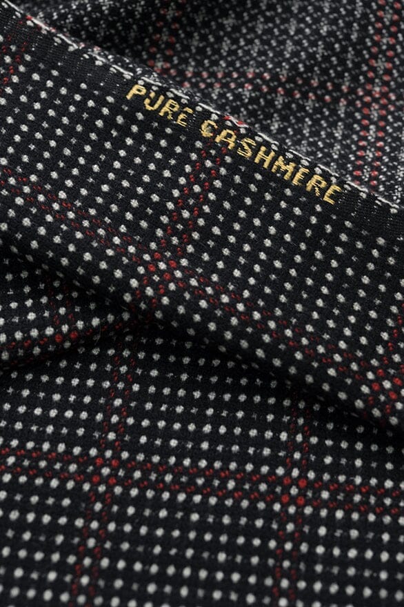 Vintage Suit Fabrics-Crombie V20188 Dotted Cashmere Jacketing -1.7m