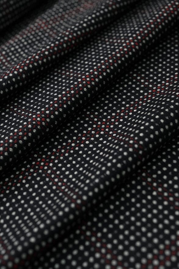 V20188 Dotted Cashmere Jacketing -1.7m Vintage Suit Fabrics Crombie