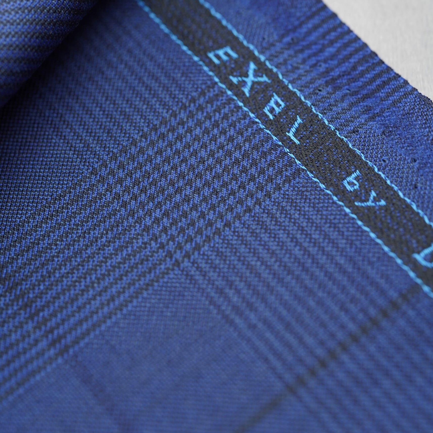Modern Suit Fabrics-Dormeuil Dormeuil Pure Wool Suiting in Blue Checks-2.8m