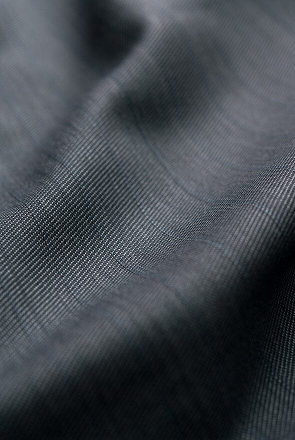 Vintage Suit Fabrics-Dormeuil V20172 Dormeuil Silver Grey Twill & Strip Suiting -2.9m