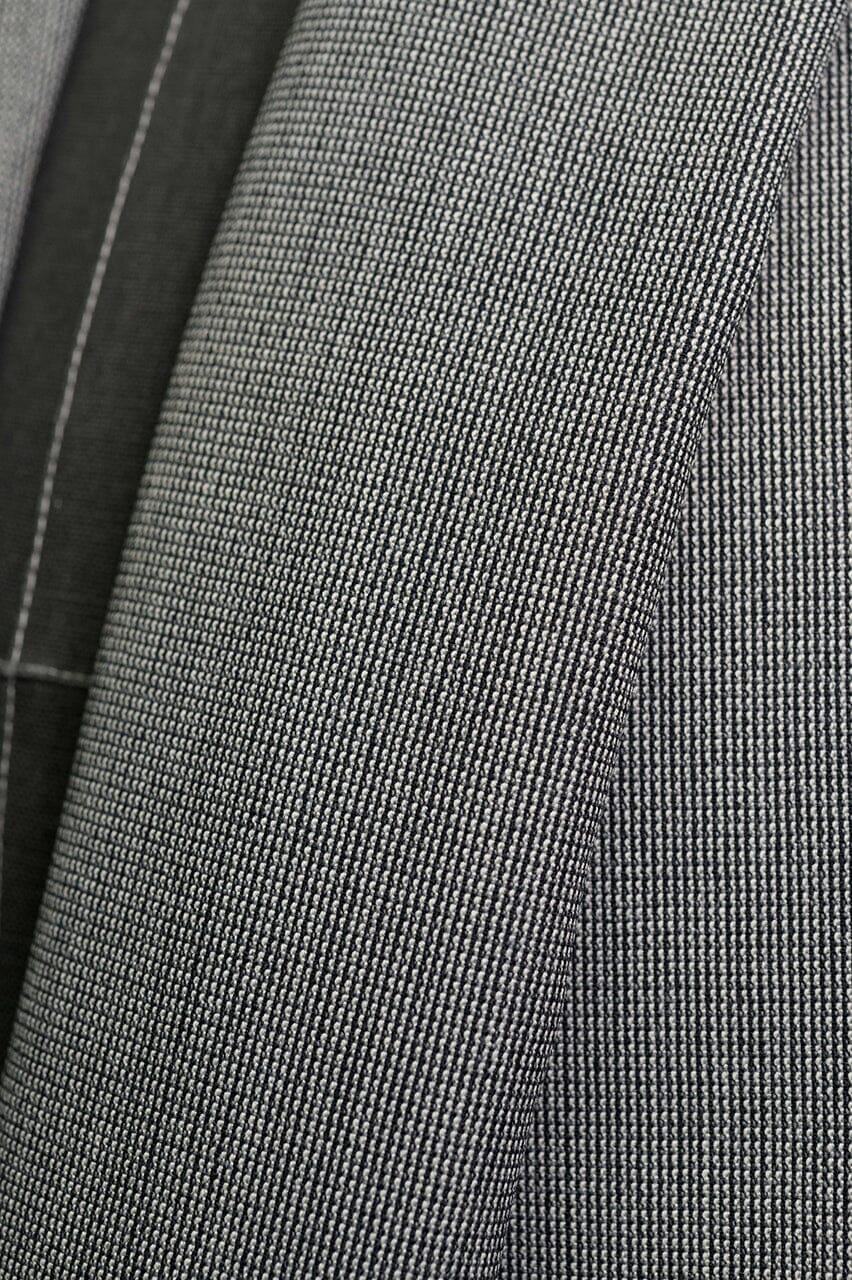 Vintage Suit Fabrics-Dormeuil V23251 Dormeuil Grey Nailhead Wool Suiting-2.9m