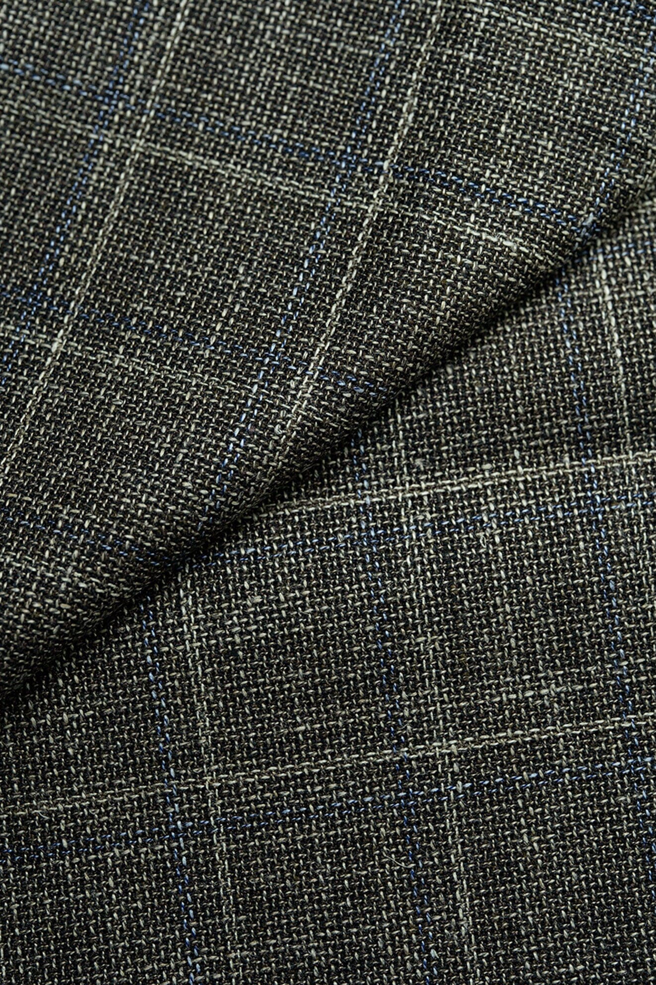 LaGondola Suit Fabric-E.Thomas GC50126 E.Thomas Brown & Plaid Jacketing