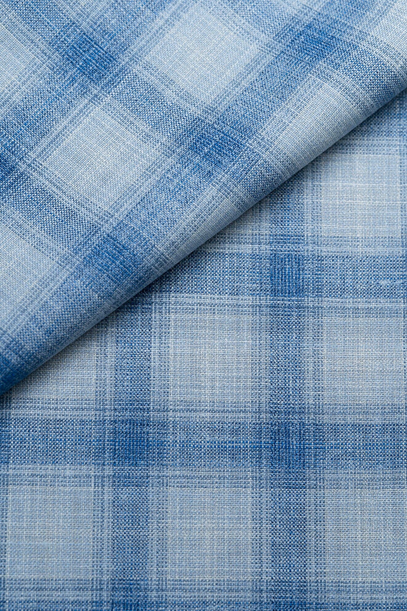 LaGondola Suit Fabric-E.Thomas GC50129 E.Thomas Blue & Blue Plaid Jacketing