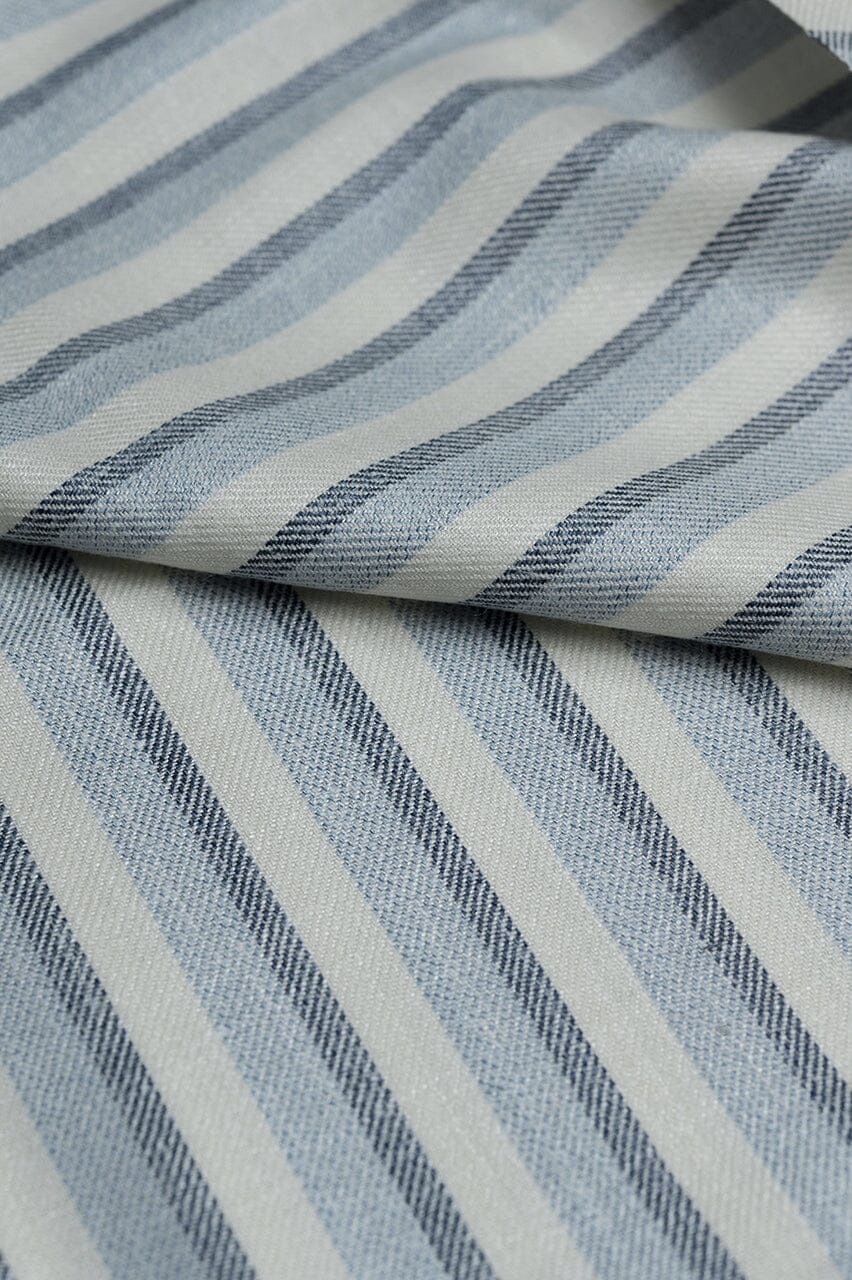 LaGondola Suit Fabric-E.Thomas GC50135 E.Thomas Sky Blue Stripe Jacketing