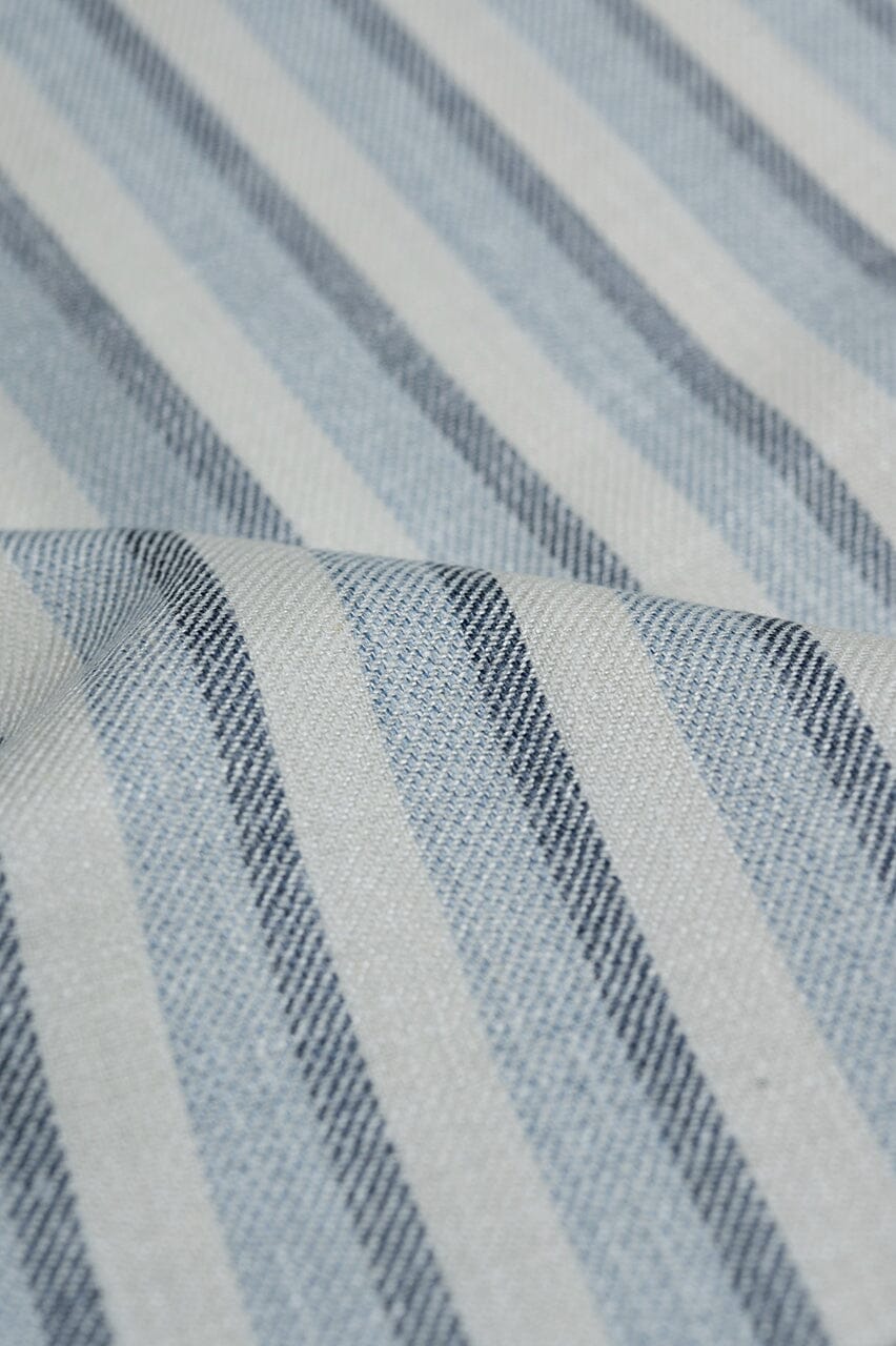 LaGondola Suit Fabric-E.Thomas GC50135 E.Thomas Sky Blue Stripe Jacketing