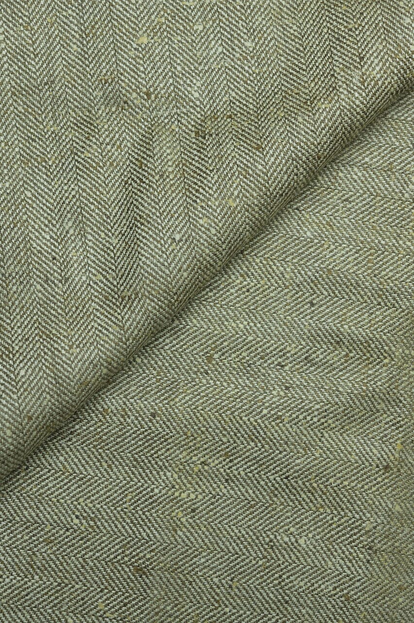 LaGondola Suit Fabric-E.Thomas GC50141 E.Thomas Sand Herringbone Jacketing