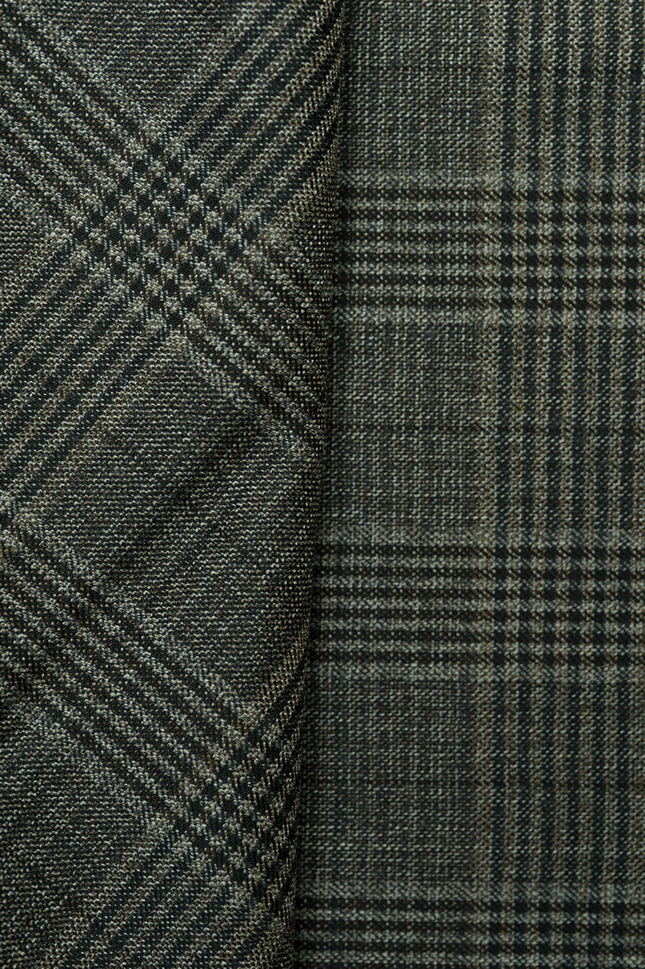 LaGondola Suit Fabric-E.Thomas GC50145 E.Thomas Brown Plaid 130's Jacketing